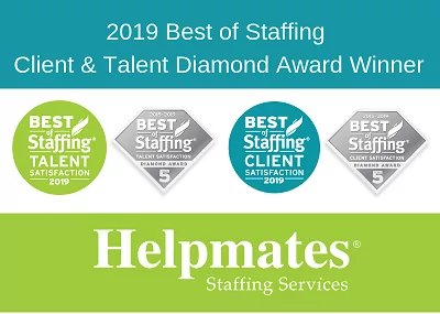 Helpmates Staffing Services Once Again Is Named to the Best of Staffing® Awards for the Tenth Year in a Row